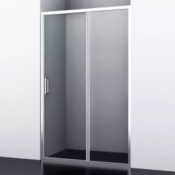 Душевая дверь в нишу WasserKRAFT Main 41S30 130x200 профиль серебристый, стекло прозрачное