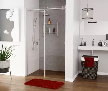 Душевая дверь в нишу WasserKRAFT Vils 56R05 120х200 профиль хром, стекло прозрачное