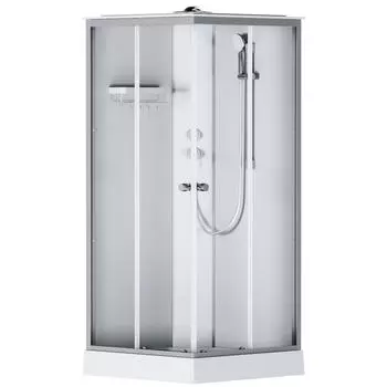 Душевая кабина Am.Pm X-Joy Square 90x90 профиль хром матовый, стекло прозрачное