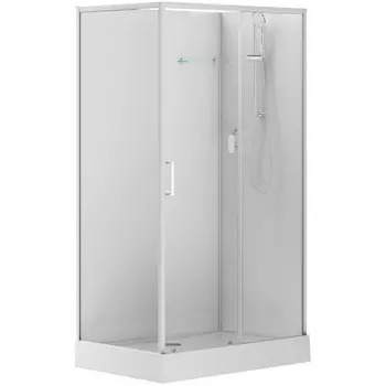 Душевая кабина Aquanet Passion Evo 120х80 R White стекло прозрачное