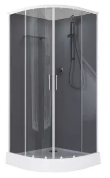 Душевая кабина Aquanet Passion Evo R white 90x90 тонированное стекло