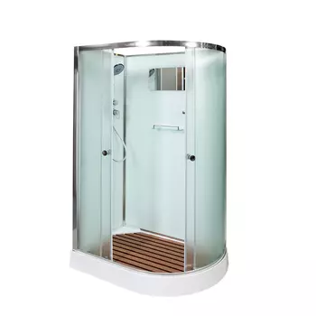 Душевая кабина AvaCan D012L, 120х90х208 см, стекло матовое, профиль хром