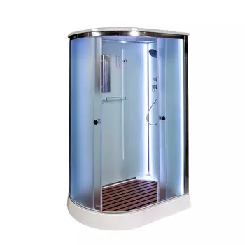 Душевая кабина AvaCan D012SRLED, 120х90х220 см, стекло матовое, профиль хром