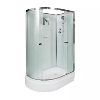 Душевая кабина AvaCan D312R, 120х90х208 см, стекло матовое, профиль хром