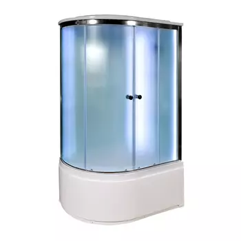 Душевая кабина AvaCan D512SRLED, 120х90х220 см, стекло матовое, профиль хром