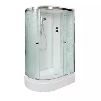 Душевая кабина AvaCan EM3012R, 120х90х220 см, стекло с узором, профиль хром