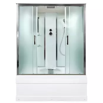 Душевая кабина AvaCan EM4517, 170х90х220 см, стекло с узором, профиль хром