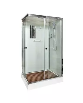 Душевая кабина AvaCan K402SEL, 120х90х220 см, стекло прозрачное, профиль хром