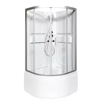 Душевая кабина AvaCan L610N, 100х100х200 см, стекло прозрачное, профиль хром