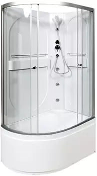 Душевая кабина AvaCan L620RNGM, 120х80х200 см, стекло прозрачное, профиль хром