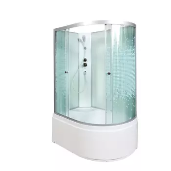 Душевая кабина AvaCan L920LN, 120х80х200 см, стекло с узором, профиль хром