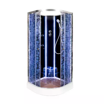 Душевая кабина Deto BМ1590 N LED BLACK