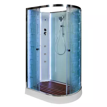 Душевая кабина Deto ЕМ1511 L N LED с гидромассажем