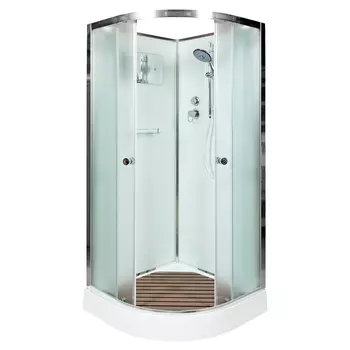 Душевая кабина DTO D01 100х100х208 см, стекло матовое, профиль глянцевый хром
