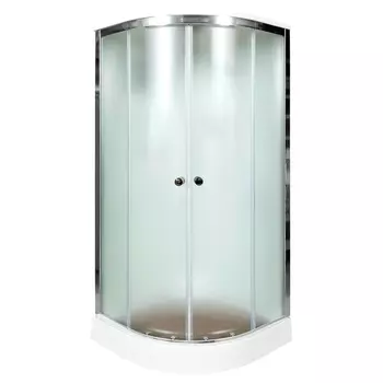 Душевая кабина DTO D01SEL 100х100х220 см, стекло матовое, профиль глянцевый хром
