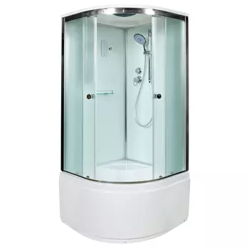 Душевая кабина DTO D10SEL 100х100х220 см, стекло матовое, профиль глянцевый хром