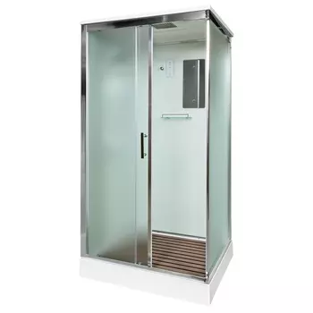 Душевая кабина DTO D119SEL 110х90х220 см, стекло матовое, профиль глянцевый хром