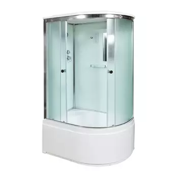 Душевая кабина DTO D120SLEL 120х80х220 см, стекло матовое, профиль глянцевый хром