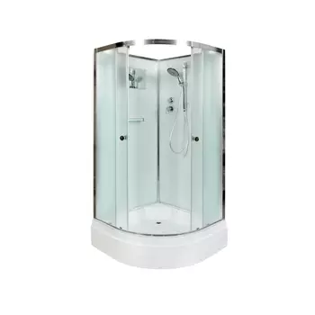 Душевая кабина DTO D271 100х100х208 см, стекло матовое, профиль глянцевый хром