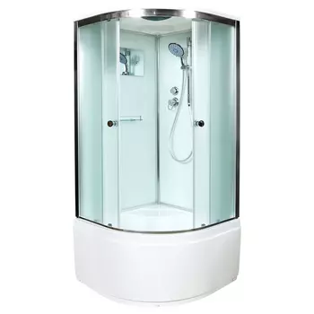 Душевая кабина DTO D90S 90х90х220 см, стекло матовое, профиль глянцевый хром