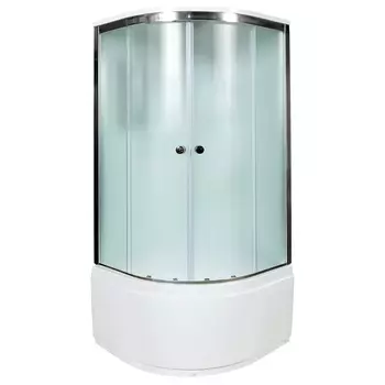 Душевая кабина DTO D90SEL 90х90х220 см, стекло матовое, профиль глянцевый хром