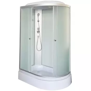 Душевая кабина DTO LM720L 120х80х215 см, стекло матовое, профиль матовый хром