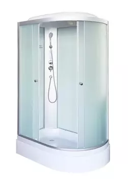 Душевая кабина DTO LM720LELM 120х80х215 см, стекло матовое, профиль матовый хром