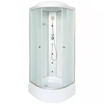 Душевая кабина DTO LM790GM+EL 90х90х215 см, стекло матовое, профиль матовый хром