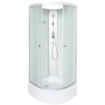 Душевая кабина DTO LM790N 90х90х200 см, стекло матовое, профиль матовый хром