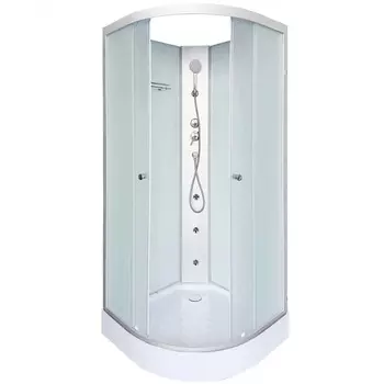 Душевая кабина DTO LM901NGM 100х100х200 см, стекло матовое, профиль матовый хром