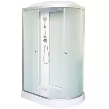 Душевая кабина DTO LM902L 120х80х215 см, стекло матовое, профиль матовый хром