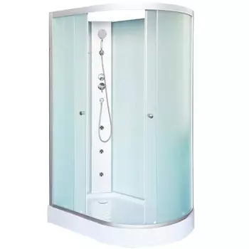 Душевая кабина DTO LM902LNGM 120х80х200 см, стекло матовое, профиль матовый хром