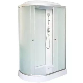 Душевая кабина DTO LM902R 120х80х215 см, стекло матовое, профиль матовый хром