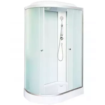 Душевая кабина DTO LM902REL 120х80х215 см, стекло матовое, профиль матовый хром