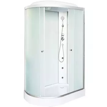 Душевая кабина DTO LM902RGM 120х80х215 см, стекло матовое, профиль матовый хром