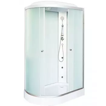 Душевая кабина DTO LM902RGM+EL 120х80х215 см, стекло матовое, профиль матовый хром