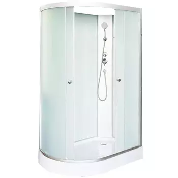 Душевая кабина DTO LM902RN 120х80х200 см, стекло матовое, профиль матовый хром