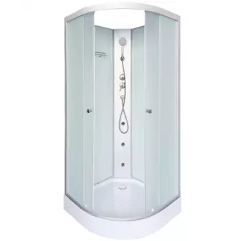 Душевая кабина DTO LM908NGM 80х80х200 см, стекло матовое, профиль матовый хром