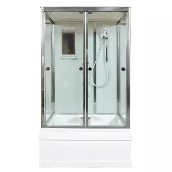 Душевая кабина DTO V1245 120х90х220 см, стекло прозрачное, профиль глянцевый хром