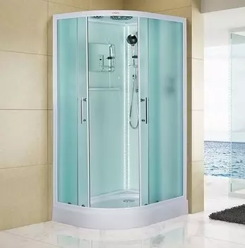 Душевая кабина Esbano Elegancia ES-L115CR 115х85х215 R стекло прозрачное, профиль белый