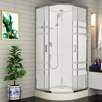 Душевая кабина Esbano ESE-90CR 90x90, низкий поддон, профиль хром