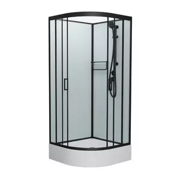 Душевая кабина Frank F400/1 М Black без крыши