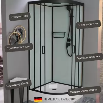 Душевая кабина Frank F409/1 М Black