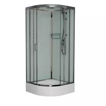 Душевая кабина Frank F409/1 M Brilliant средний поддон матовое стекло