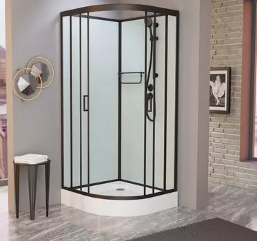 Душевая кабина Frank F409 Black без крыши