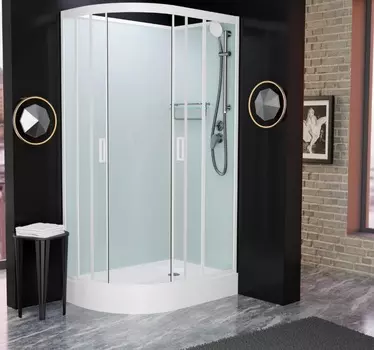 Душевая кабина Frank F411R White без крыши