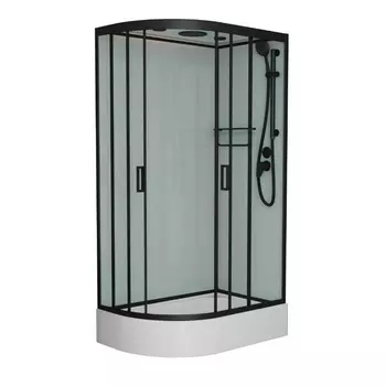 Душевая кабина Frank F412/1R М Black