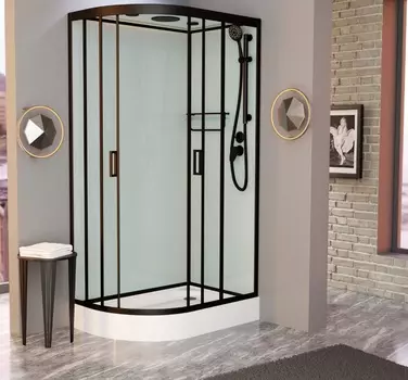 Душевая кабина Frank F412R Black