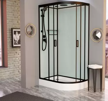 Душевая кабина Frank F418L Black