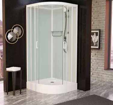 Душевая кабина Frank F420 М White матовое стекло
